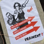 Affiche de SUD pour les droits syndicaux - 1er mai 2014 - Lausanne