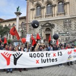 Manifestation SUD - 4000 fr x 13 x luttes - 1er mai 2014 - Lausanne