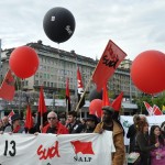 Manifestation SUD - 4000 fr x 13 x luttes - 1er mai 2014 - Lausanne