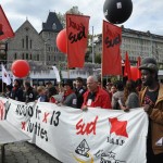 Manifestation SUD - 4000 fr x 13 x luttes - 1er mai 2014 - Lausanne