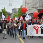 Manifestation SUD - 4000 fr x 13 x luttes - 1er mai 2014 - Lausanne