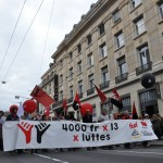 Manifestation SUD - 4000 fr x 13 x luttes - 1er mai 2014 - Lausanne