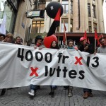 Manifestation SUD - 4000 fr x 13 x luttes - 1er mai 2014 - Lausanne