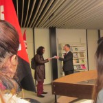 Remise de pétition contre les sanctions financières UNIL