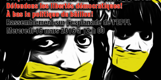 L’EPFL interdit la manifestation contre la hausse des taxes d’études : défendons les libertés démocratiques et le droit de manifestation !